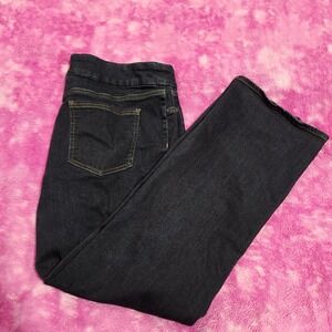 Chico's Jeans Women's 18R Pull On High Rise Slim Boot Dark Wash